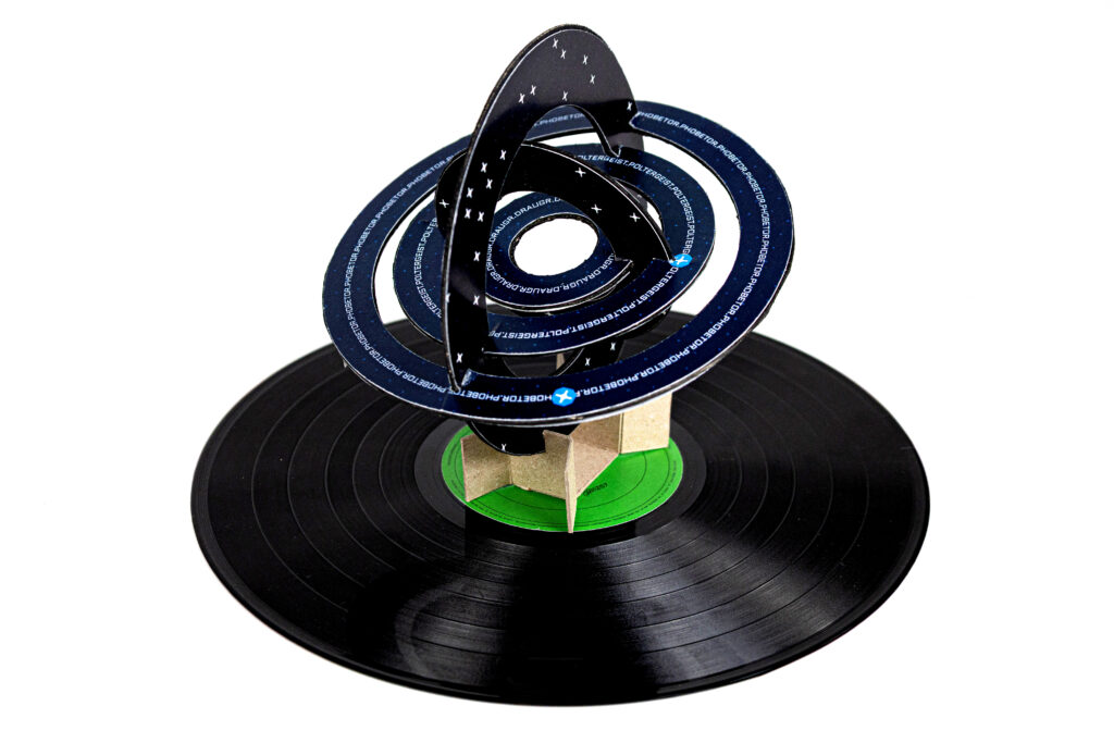 Photo de l'objet du label sur son vinyle